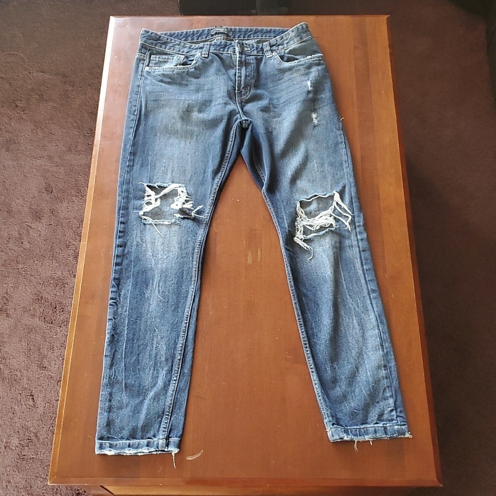 $10SALE FOREVER 21 Men's Slim Fit Blue Jeans. Size W36 L32.